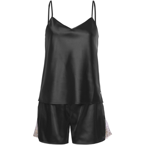 Lascana - Pantalones cortos de pijama camisola Capsule Negro