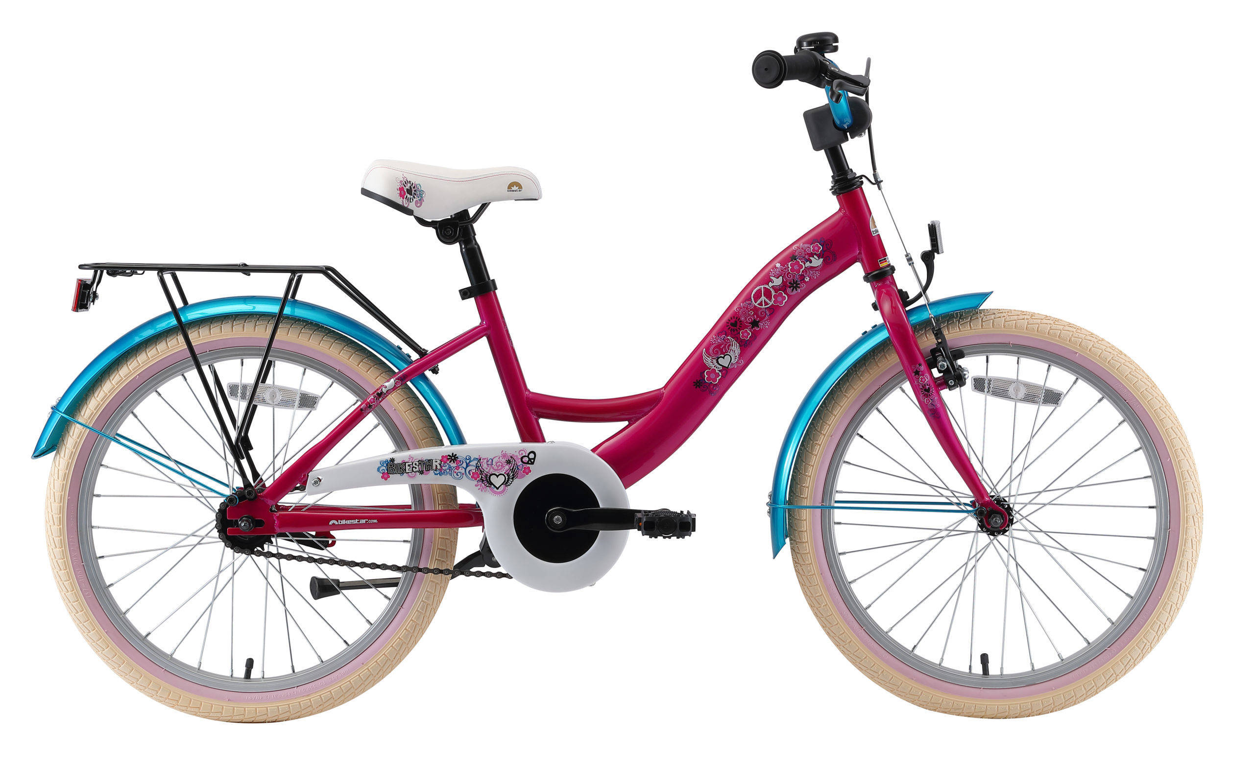 BikeStar Classic kinderfiets 20 inch paars