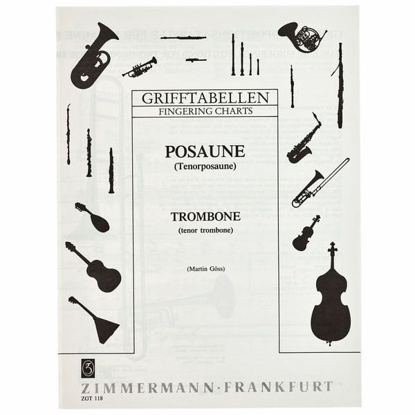 Zimmermann Verlag Fingering Chart Trombone
