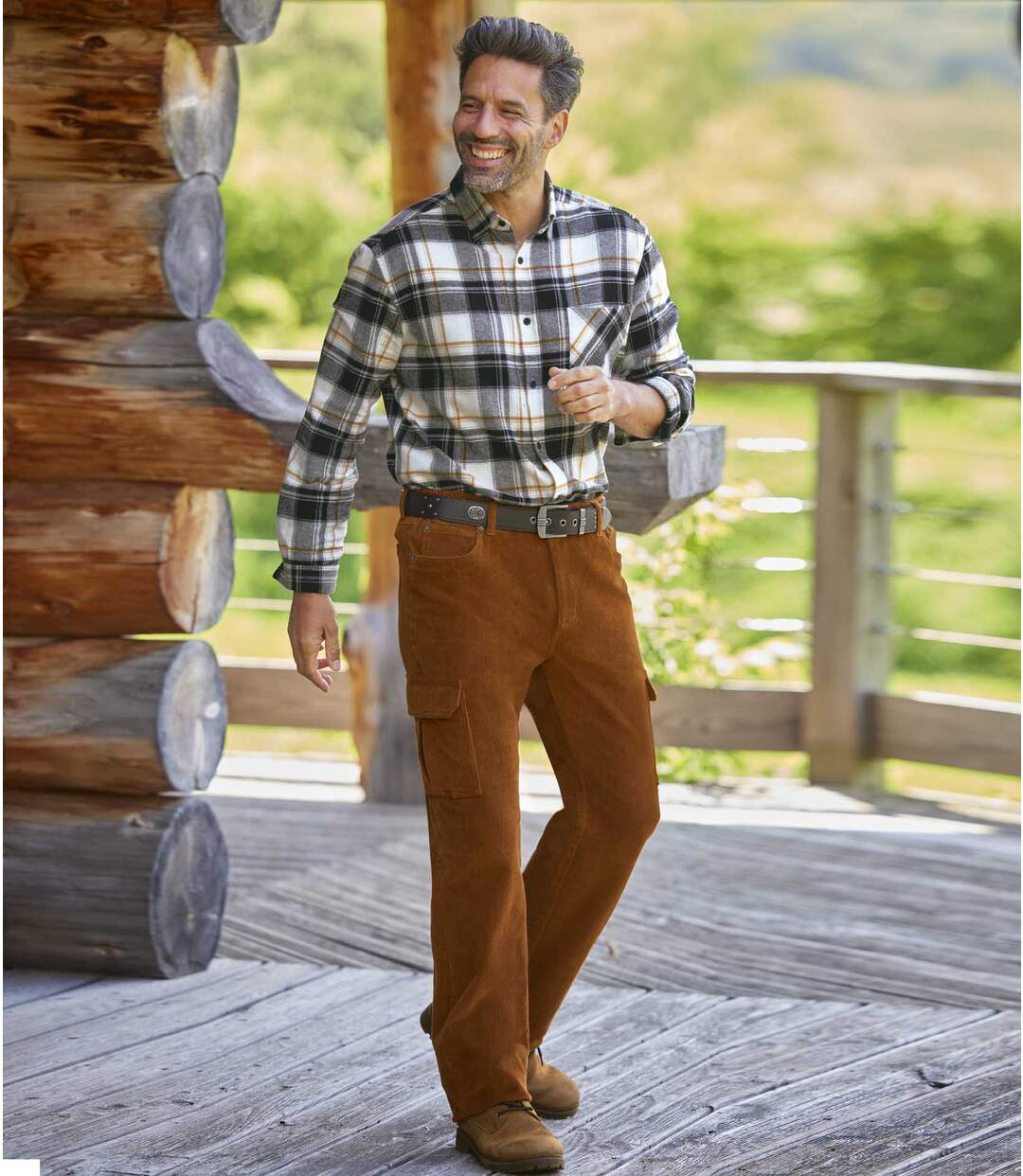 Pantalon Velours Cargo Multipoches