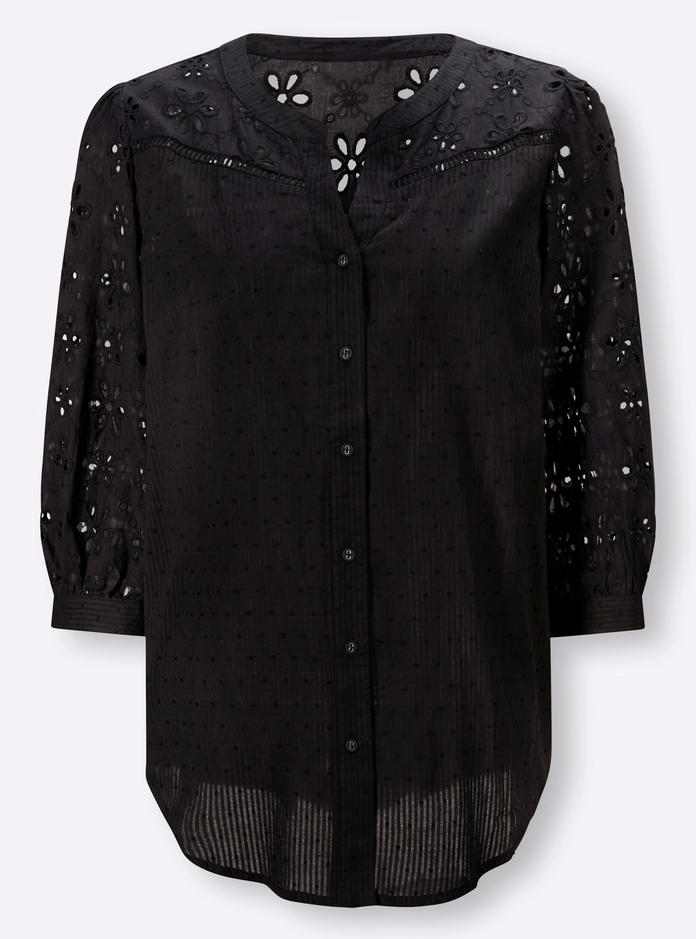 heine Bluse in schwarz