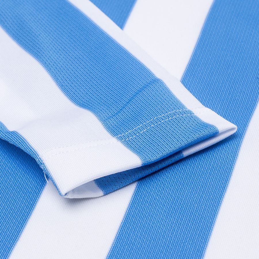 Nike Maillot Dri-FIT Striped Division IV - Blanc/Bleu/Noir Manches Longues Enfant