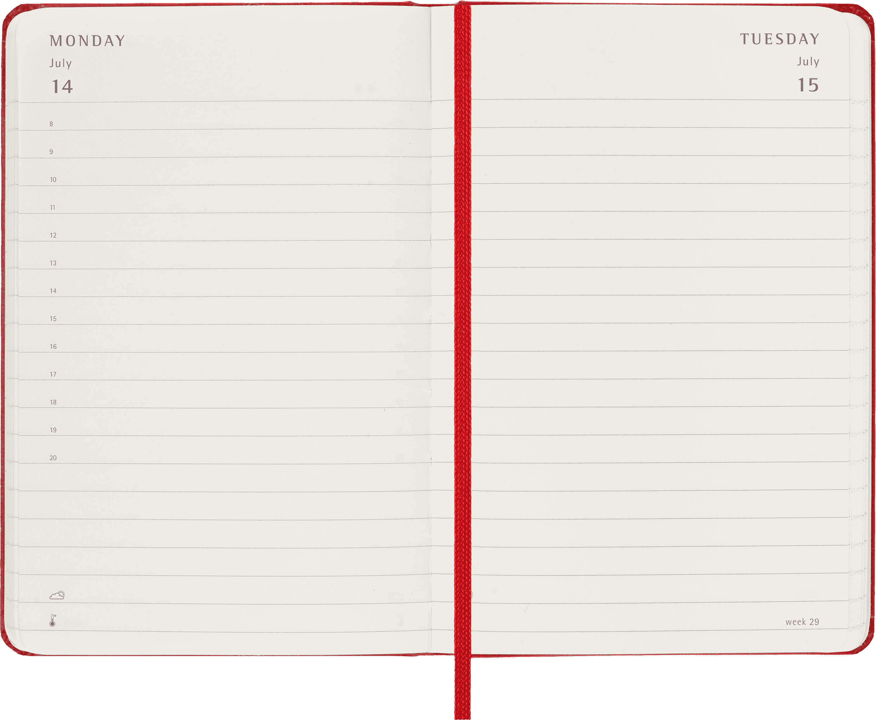 Classic Planner 2025 Pocket Daily, hard cover, 12 months