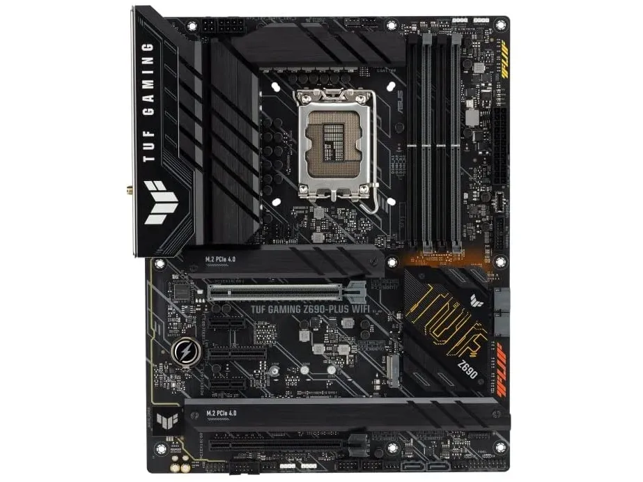 [OUTLET] - ASUS TUF GAMING Z690-PLUS WIFI - Bundkort - ATX - LGA1700 sokkel - Z690 Chipset - USB-C Gen1, USB 3.2 Gen 1, USB 3.2 Gen 2, USB-C Gen 2x2 - 2.5 Gigabit LAN, Wi-Fi 6, Bluetooth - onboard grafik (CPU påkrævet) - HD Audio (8-kanaler)