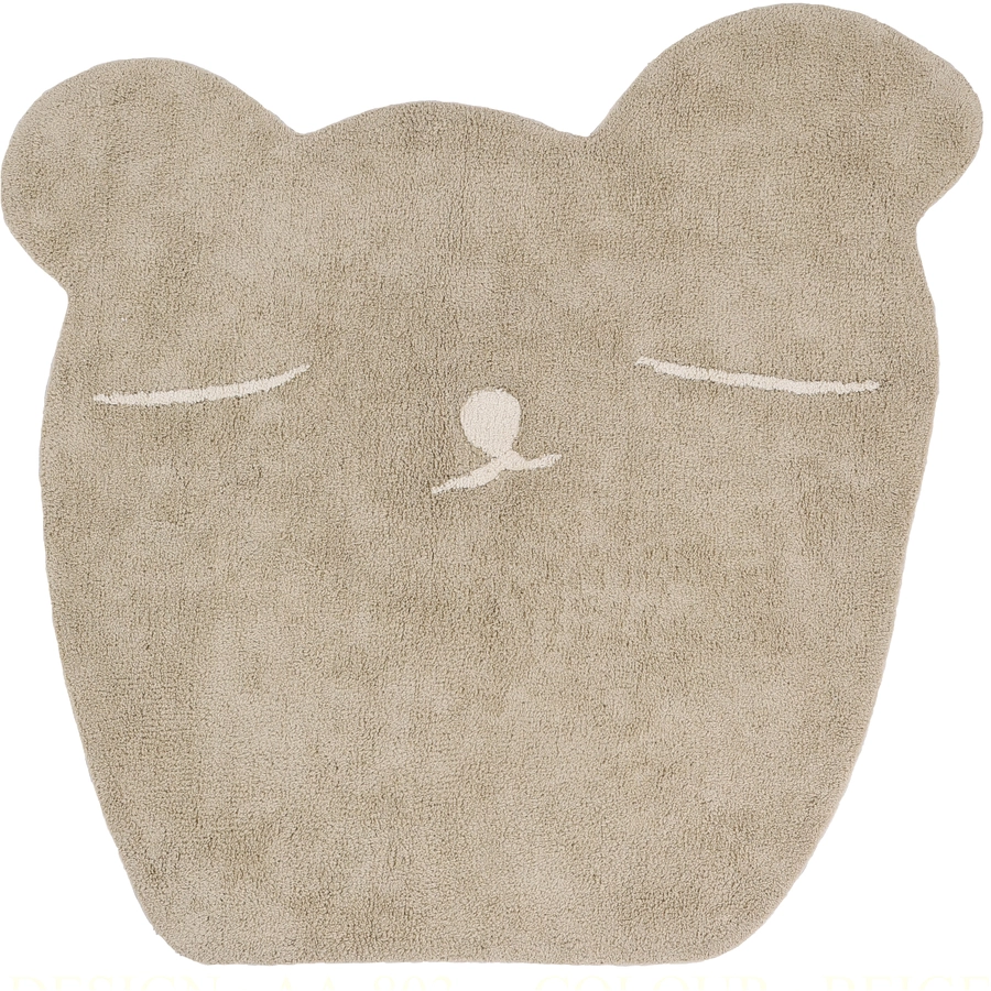 Tapis Petit Kinderteppich Teddy brown 120 x 130 cm
