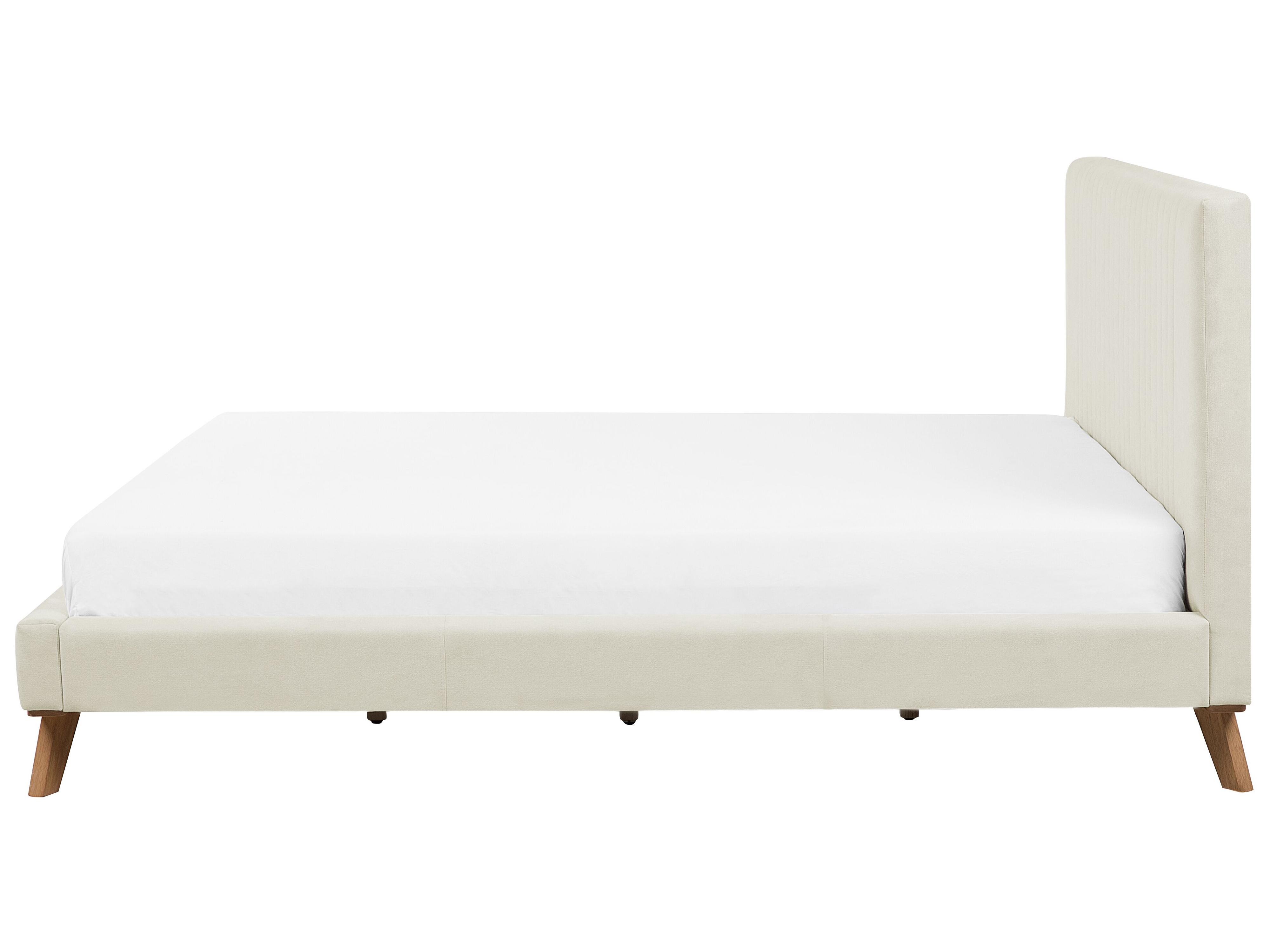 Bed Chenille TALENCE 180 x 200 cm Lichtbeige