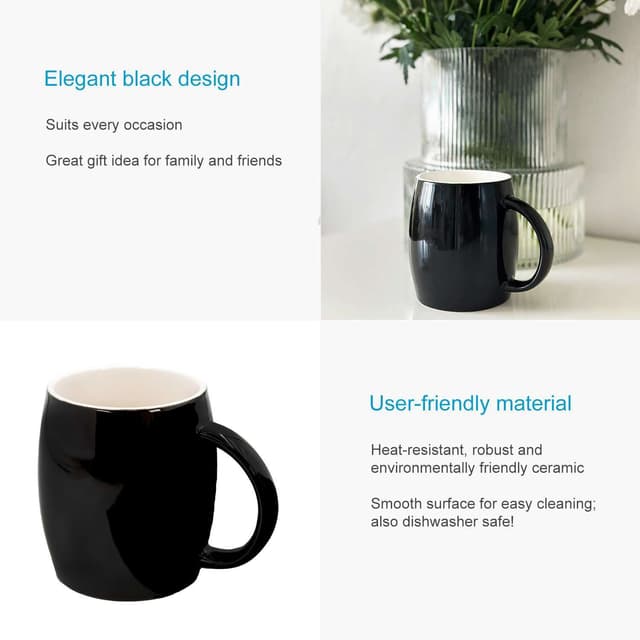 Kaffekop Kaffekrus i porcelæn med ske og låg 400 ml