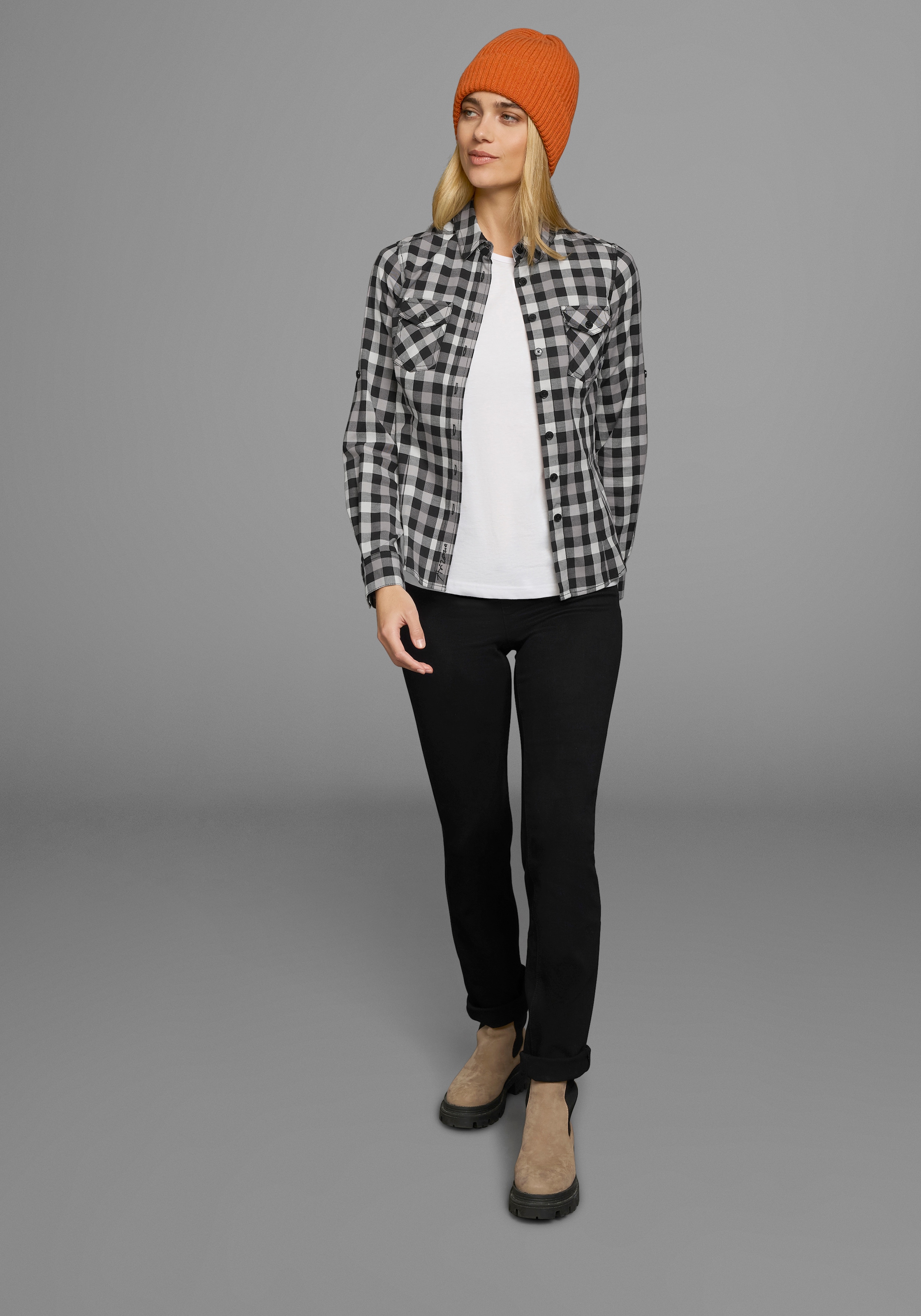 Arizona Karobluse , Lässiger-Holzfäller-Look