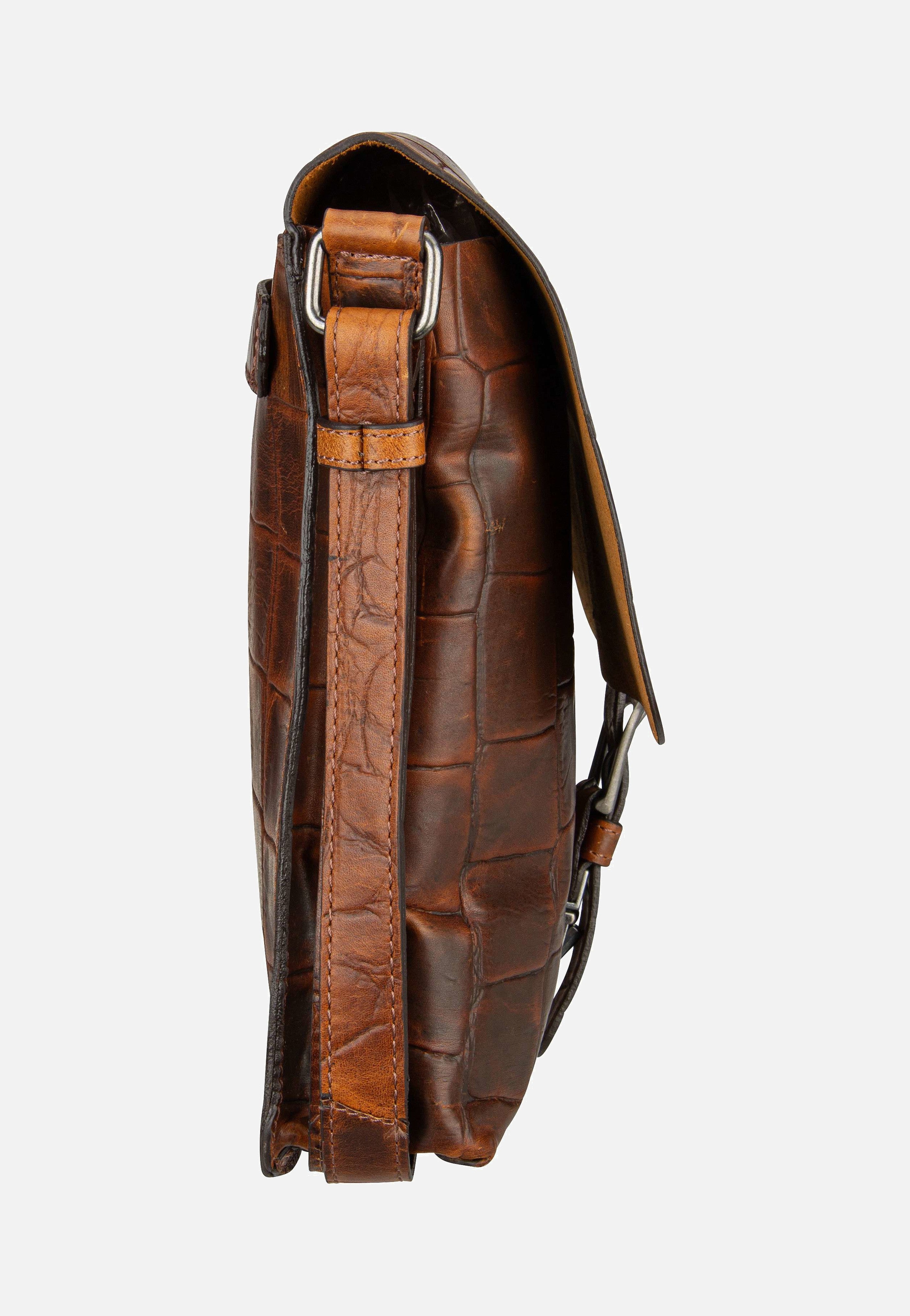 Nevio Cognac - Messenger Bag