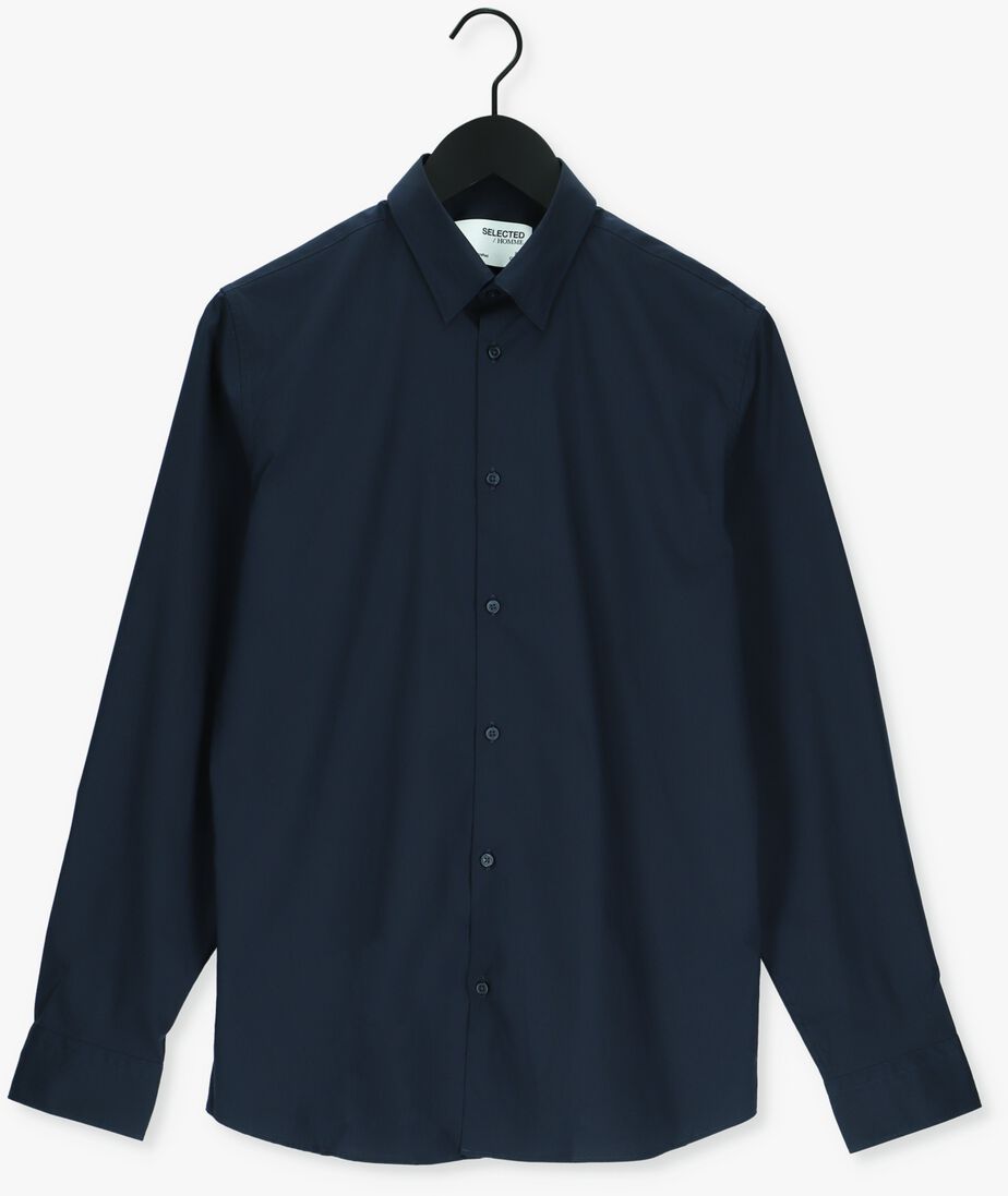 SELECTED HOMME donkerblauwe selected homme klassiek overhemd slimmichigan shirt ls b