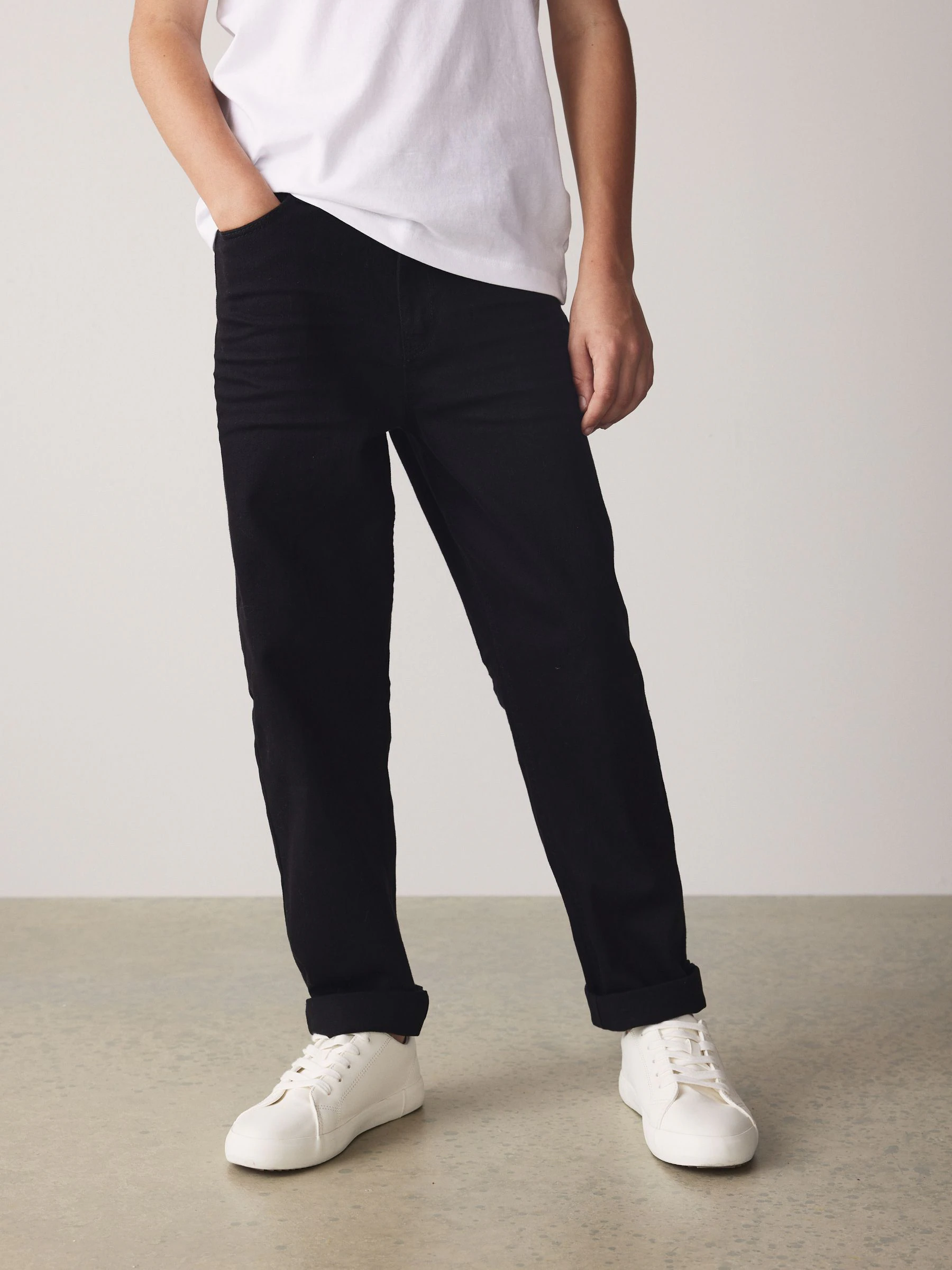 Zwart - Stretchjeans (3-17jr)