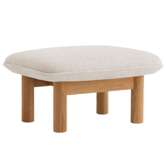 Audo Copenhagen Brasilia voetenbank naturel eiken Sheepskin Naturel