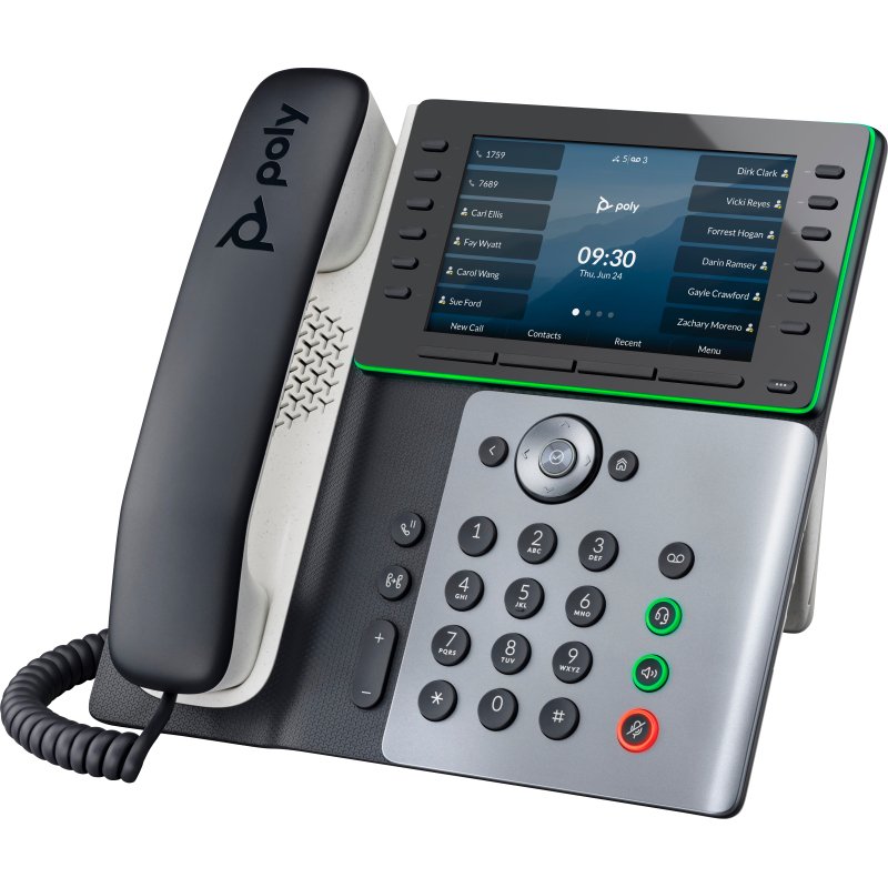 HP Poly Téléphone IP Poly Edge E550 compatible PoE