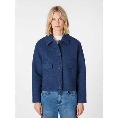Damen-Kurzjacke, Mittelblau