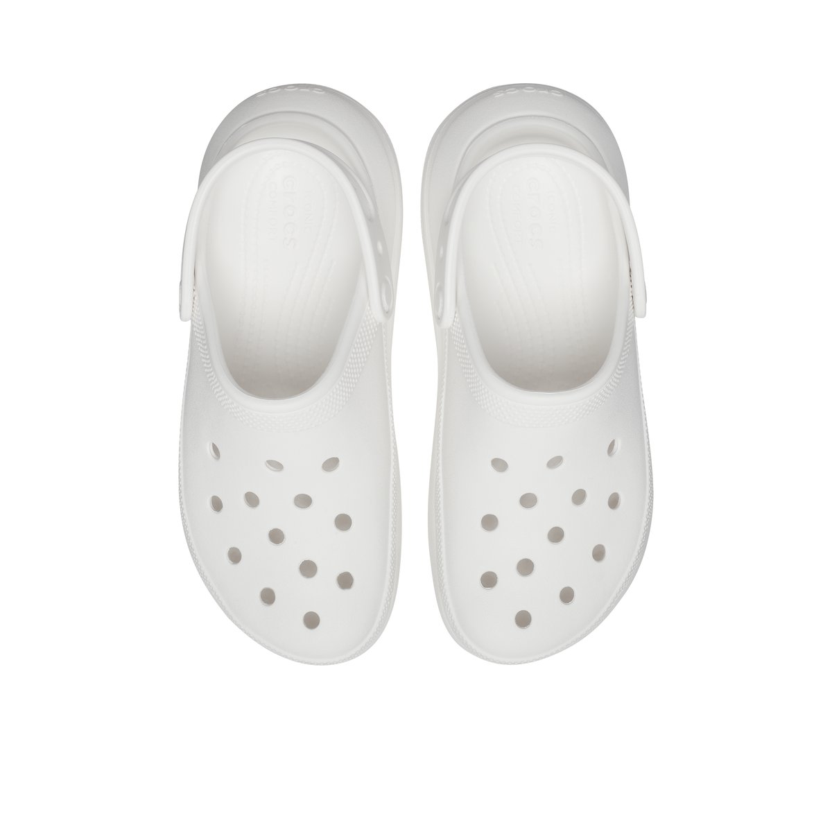 CROCS-Classiccrush-Sabots - Talon plat - Blanc