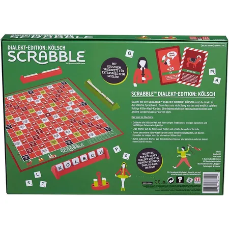 Mattel Games Scrabble Dialekt-Edition Köln