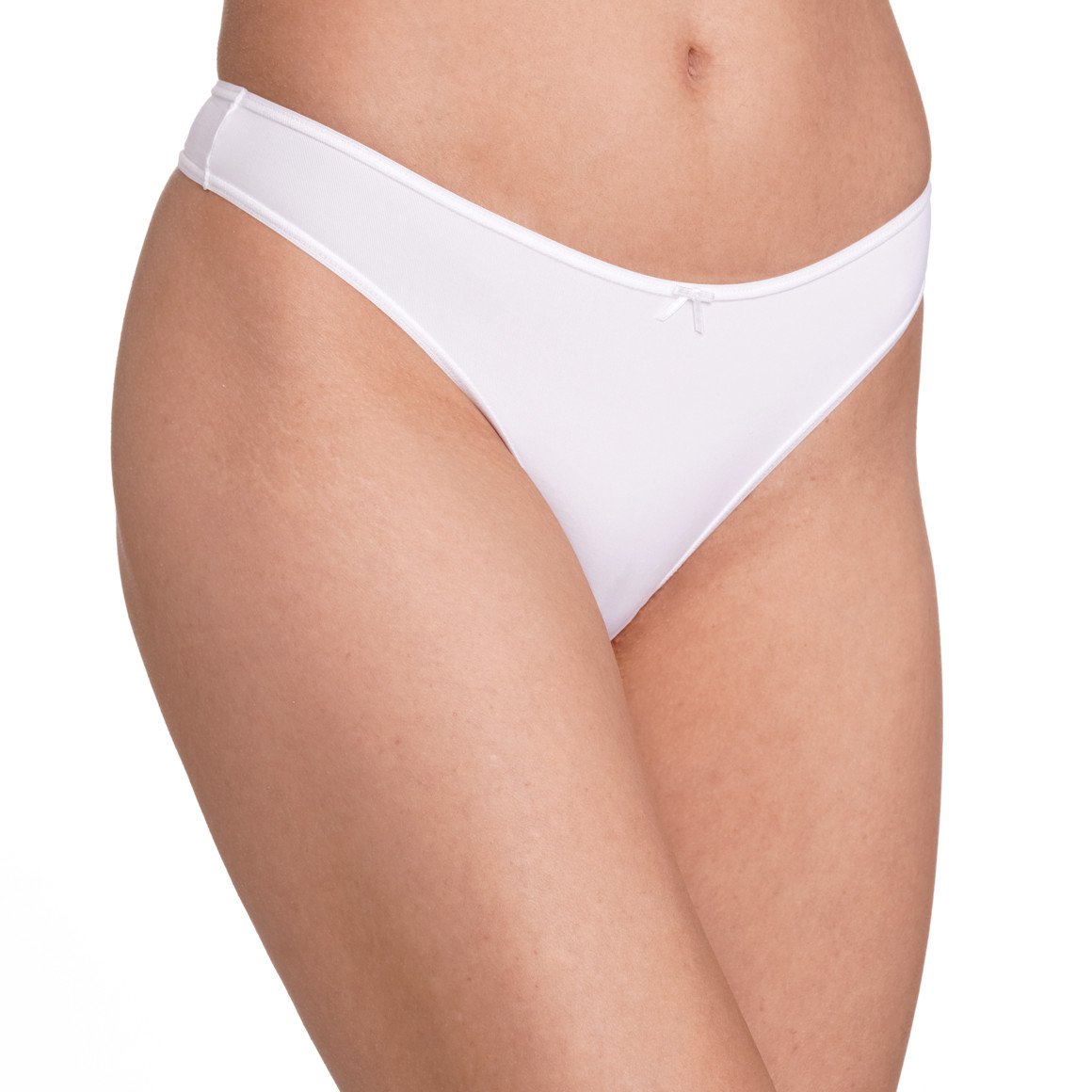 Gina Benotti 3 Damen Strings im Basic-Look weiss