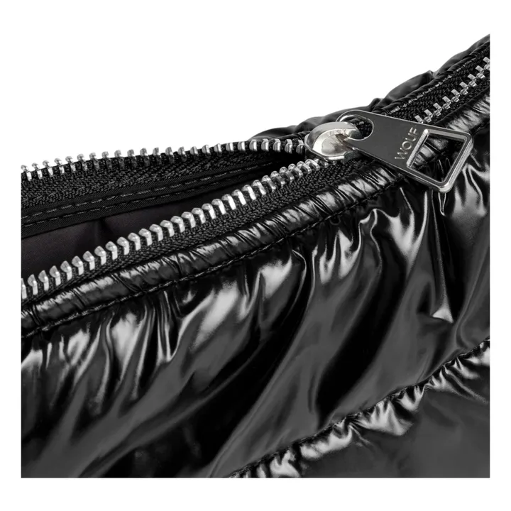 Wouf Sac crossbody matelassé Glossy | Noir