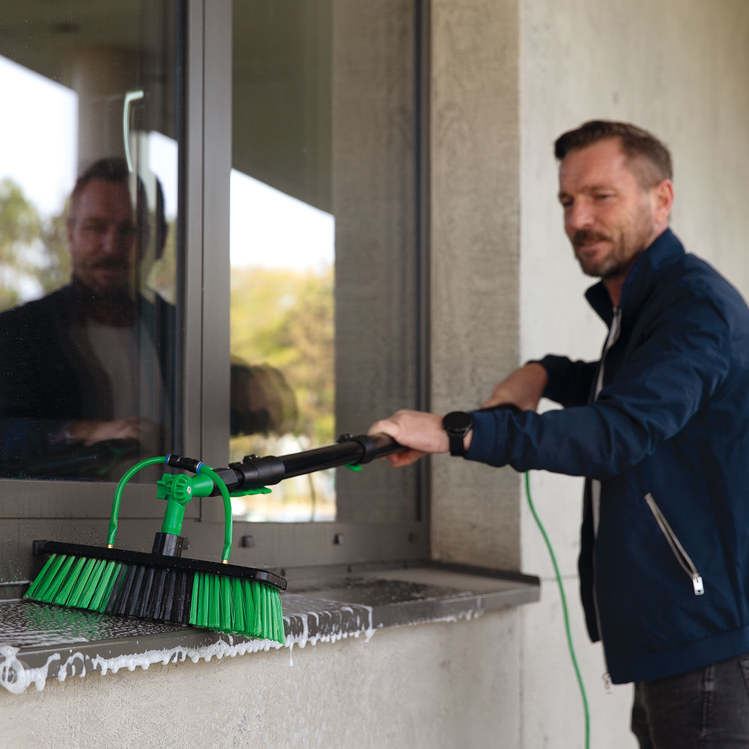 Hammersmith AquaClean Deluxe, 2in1 Teleskop-Besen