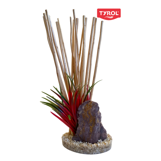 Décor aquarium Tyrol haie plante corail