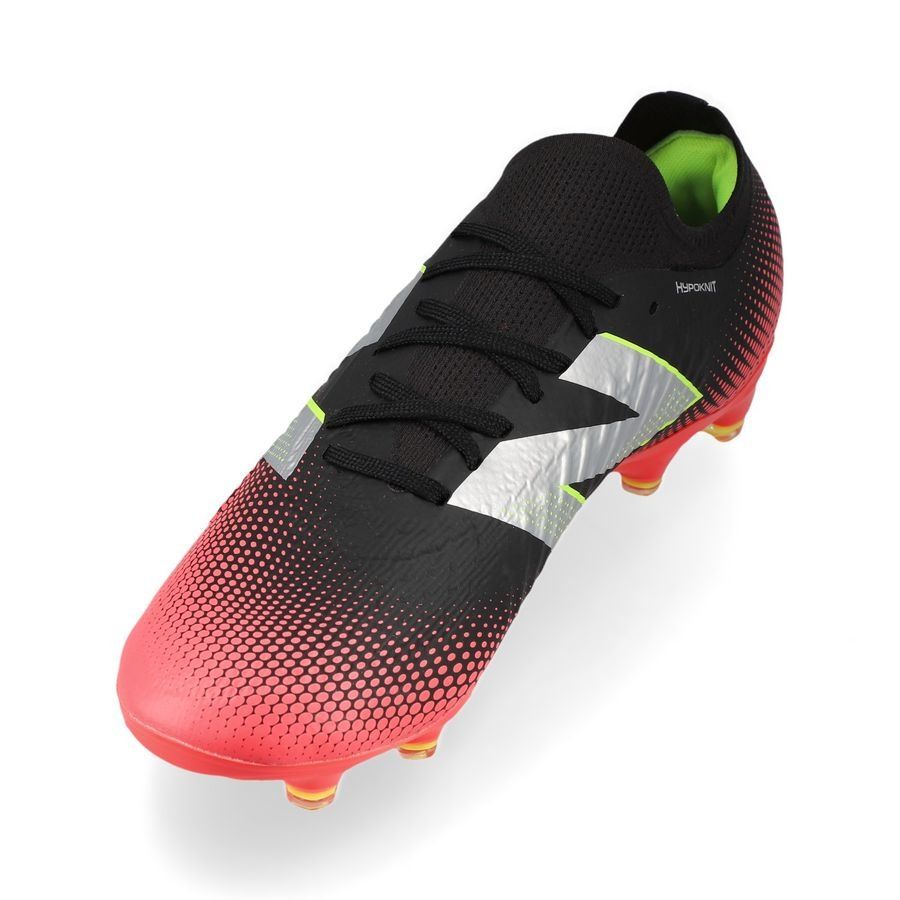 New Balance Tekela V4 Magia Low FG Flash Point - Noir/Rouge/Argenté