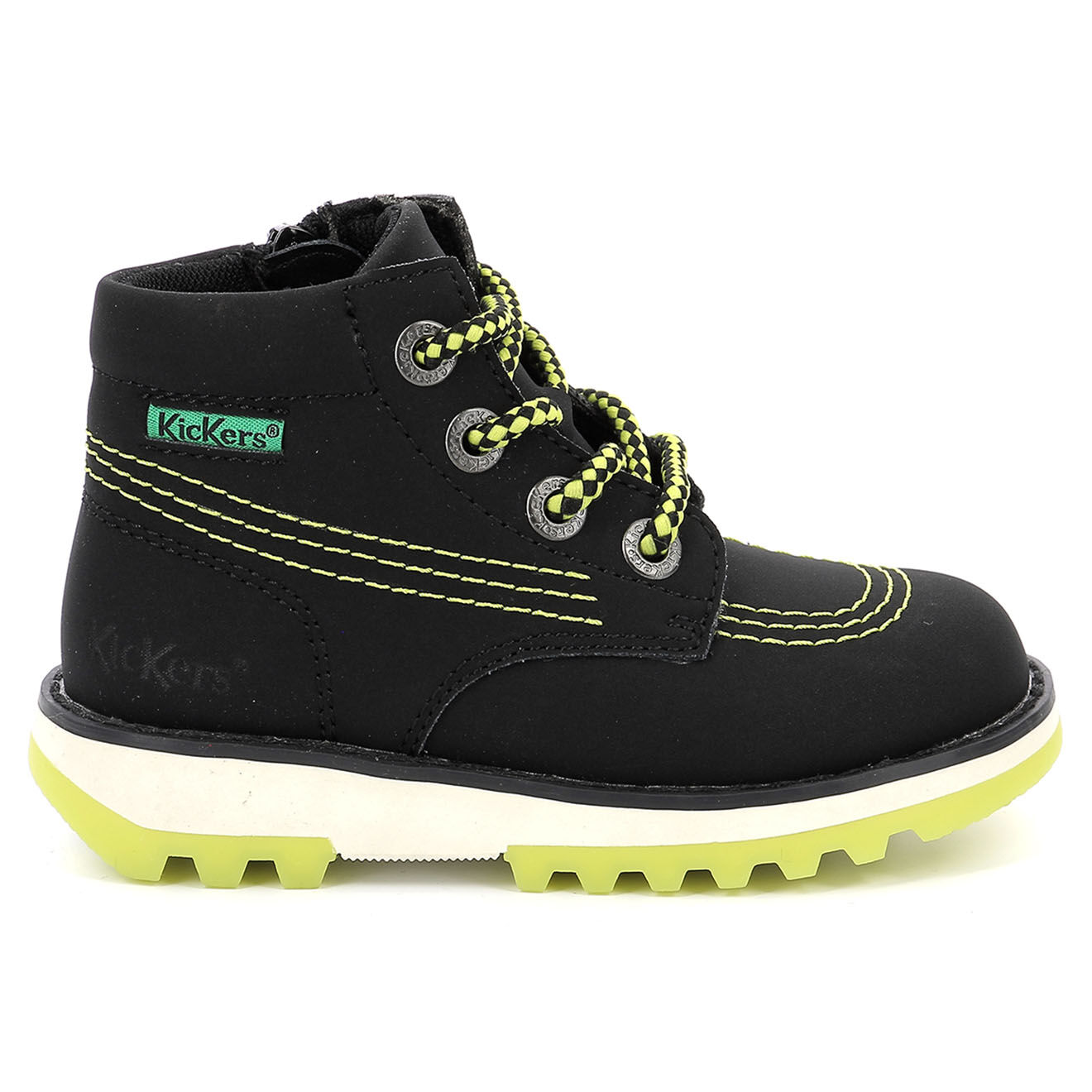 Kickers Bottillons Kickrally20 noir/jaune