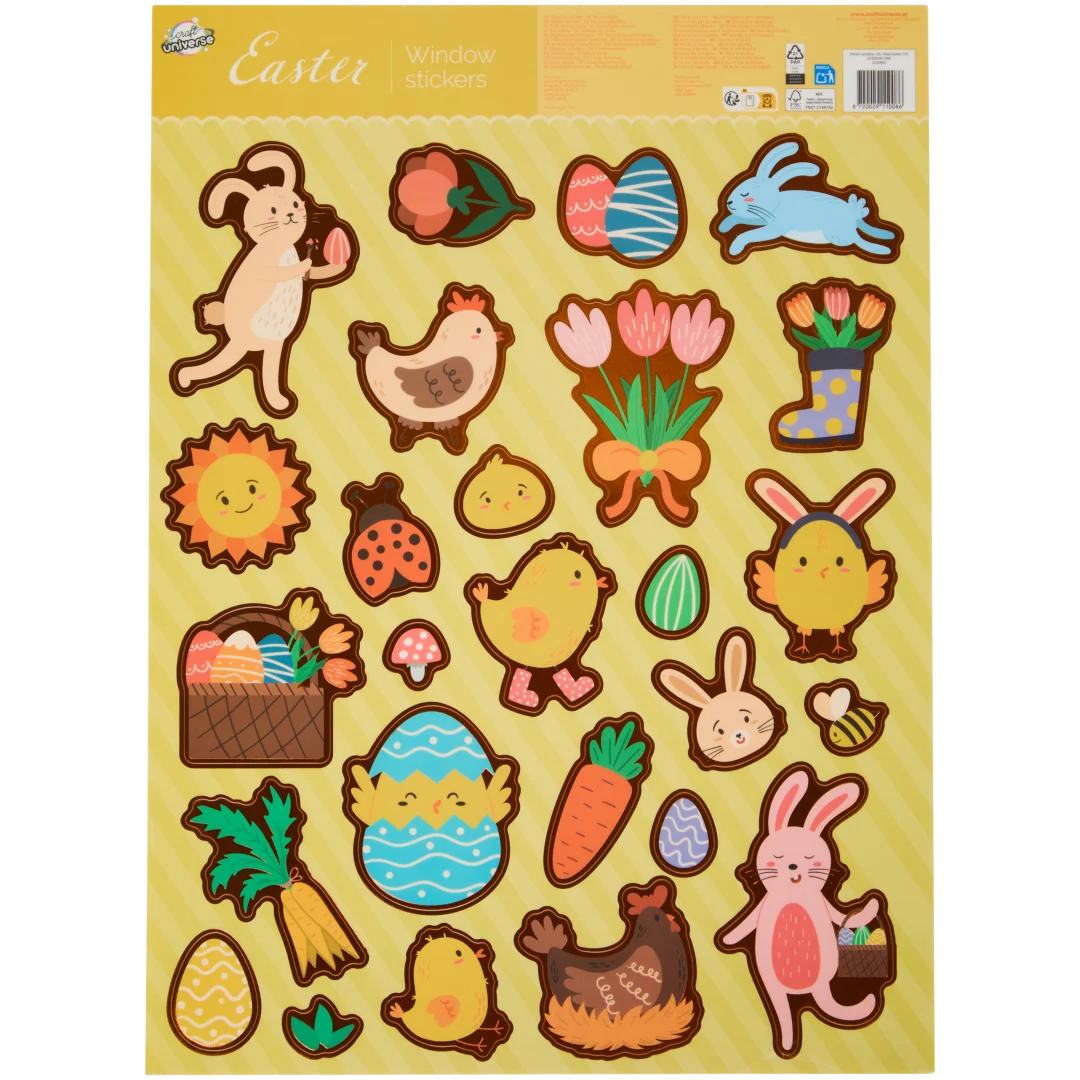 Pasen raamstickers Diverse varianten
