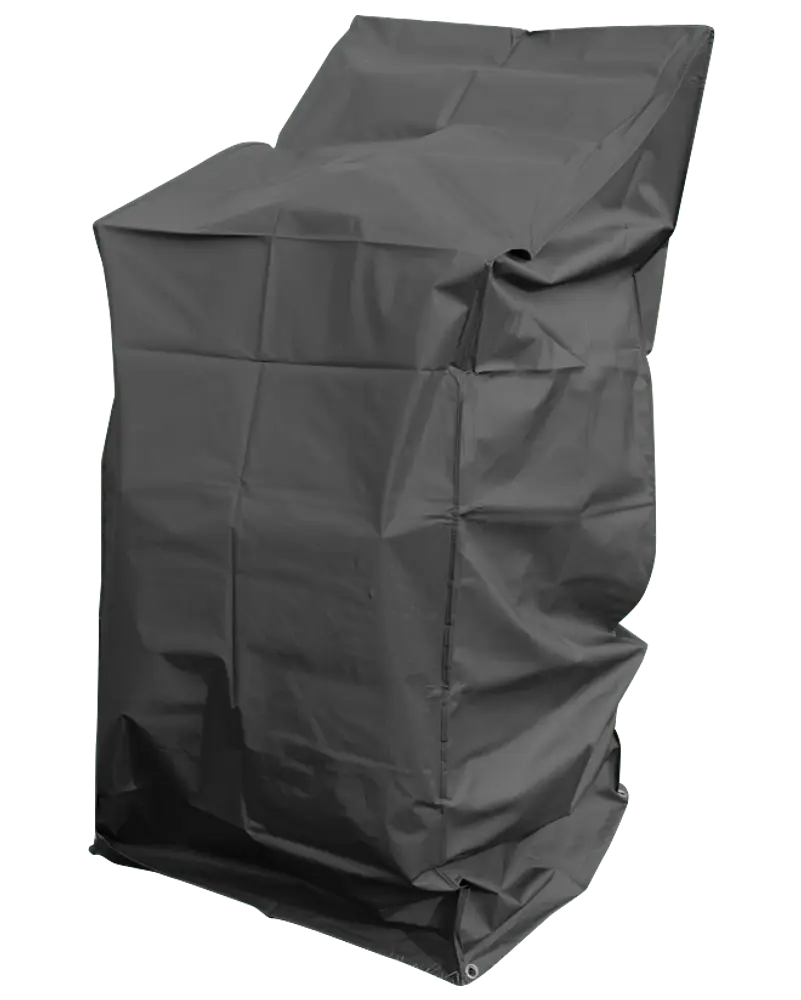 Stoleovertræk 117 x 63 x 66 cm - sort