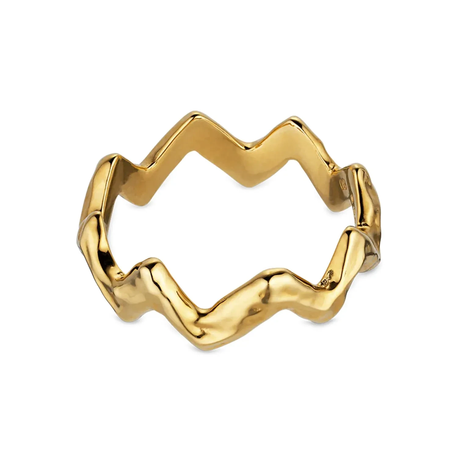 Jane Kønig Heartbeat Ring 18 kt. Forgyldt Sølv HR-SS23-G
