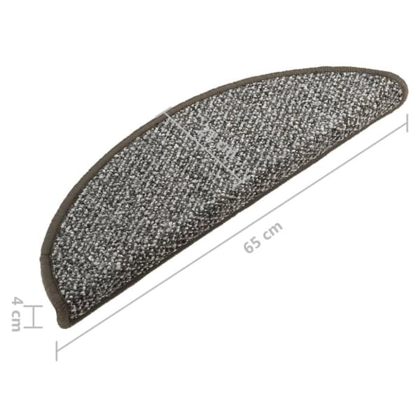 vidaXL Trappetrinnstepper 15 stk antrasitt 65x21x4 cm