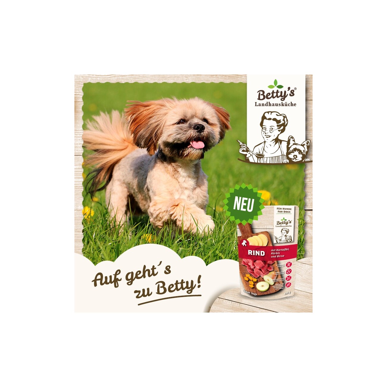 Betty's Landhausküche Frischebeutel Rind & Kartoffel 10x125 g