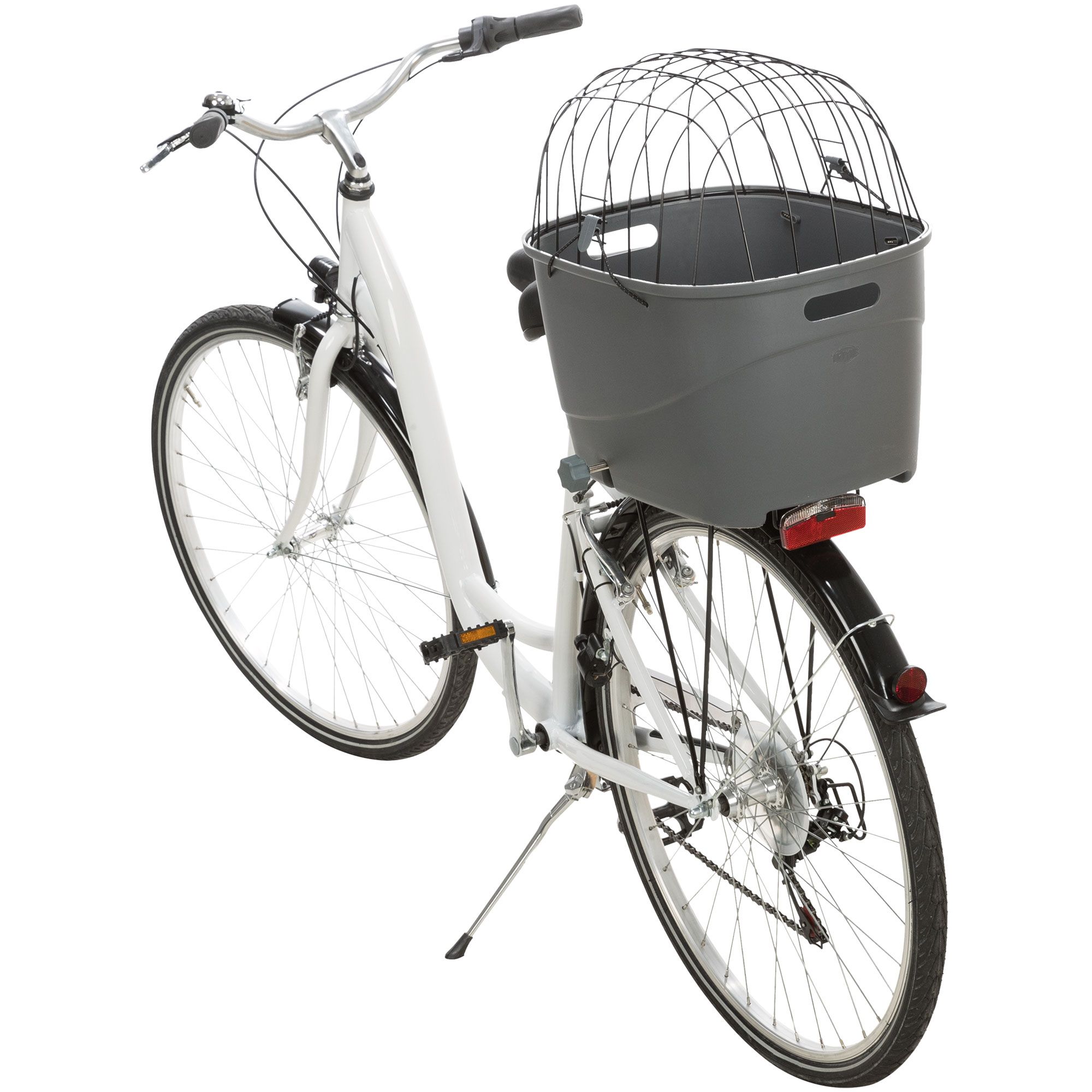 Kunststoff Fahrradkorb für Gepäckträger -  stabiler Hundefahrradkorb