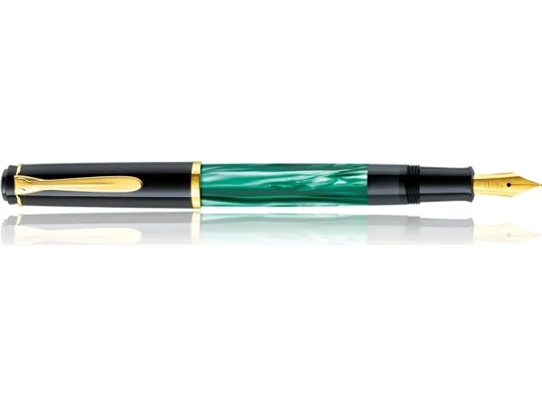 Pelikan Classic M200, Sort, Guld, Grøn, Rustfrit stål, 12,5 mm, 14 g, 1 stk
