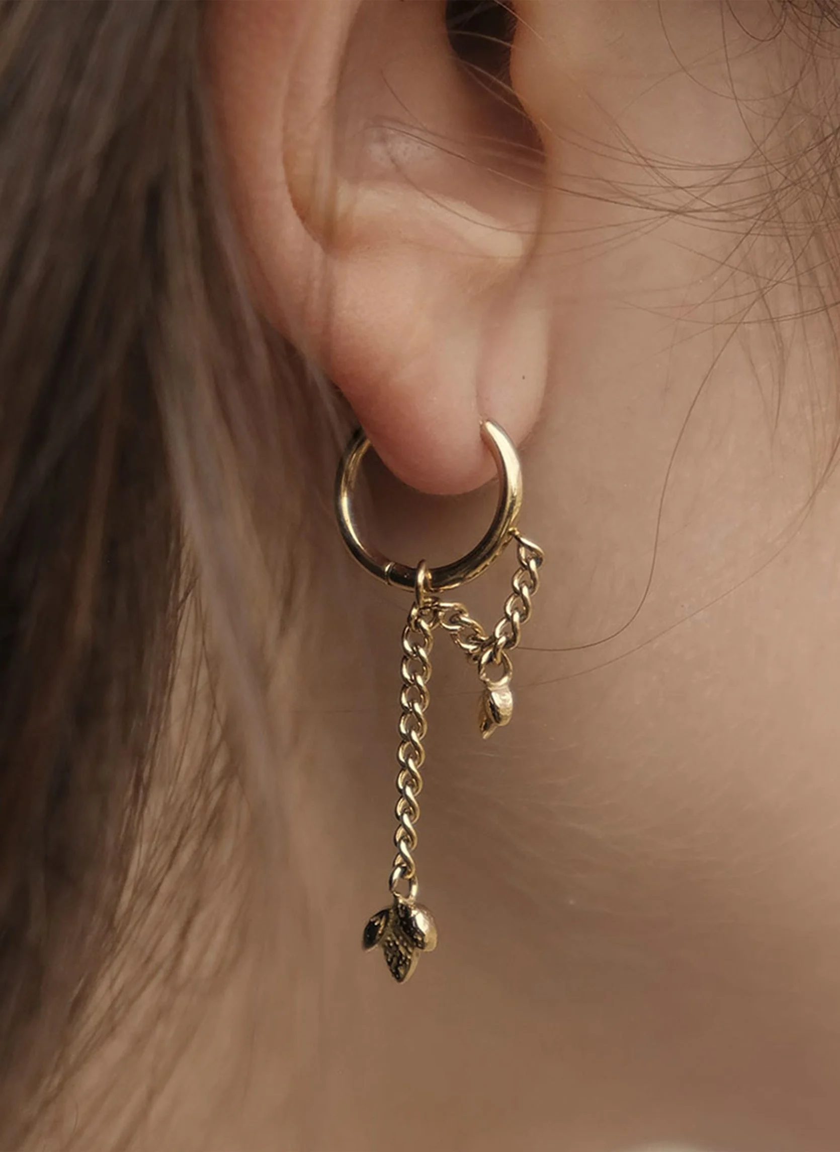 ASTERION - Boucles d'oreilles pendantes asterion | Doré