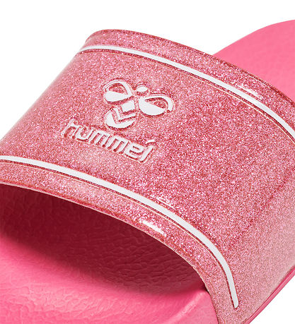 Hummel Badesandalen - Pool Slide Glitter Jr - Raspberry