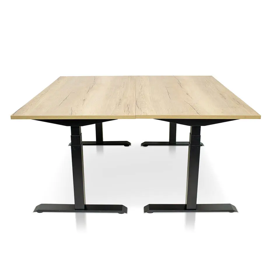 MRC PRO elektrisch ARBO zit-sta bureau - 180x80 cm robuust eiken