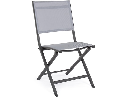 CONCEPT1 - Chaise pliante Lot de 4 chaises pliante Elin anthracite