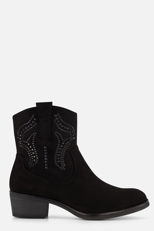 Marco Tozzi Cowboylaarzen zwart Textiel