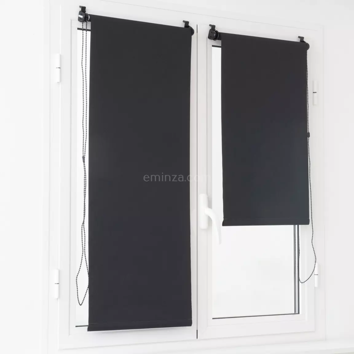 Store enrouleur occultant (90 x 180 cm) Uni Noir