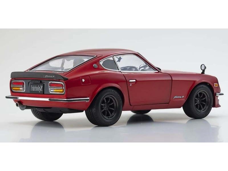 Kyosho Nissan Fairlady Z-L (S30) 1970 Metallisch Rot, 1:18 Detailgetreues Modellauto für Sammler im Massstab 1:18