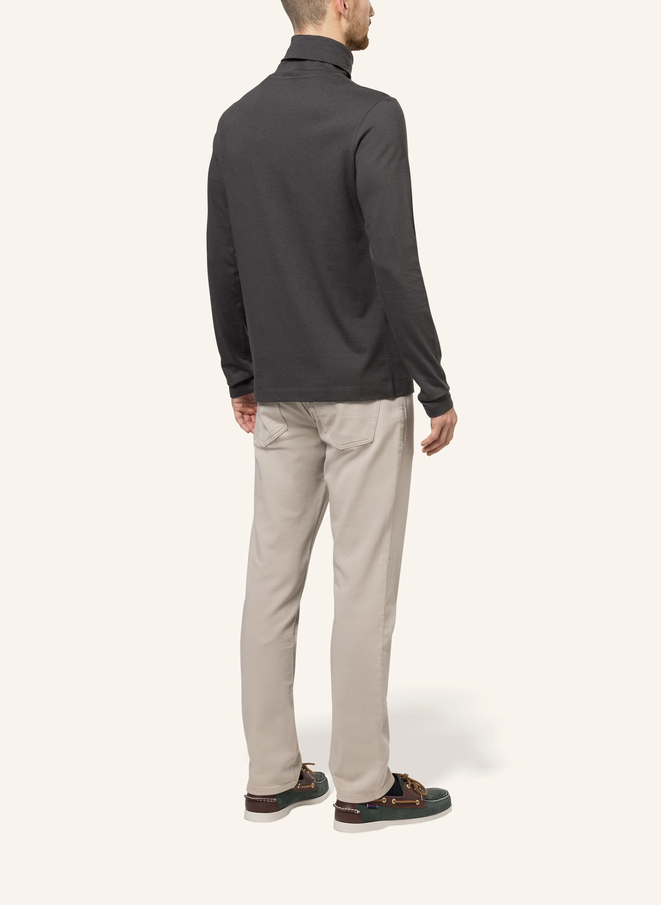 TRUSTED HANDWORK Roll Neck 1/1-Sleeve T-Shirt