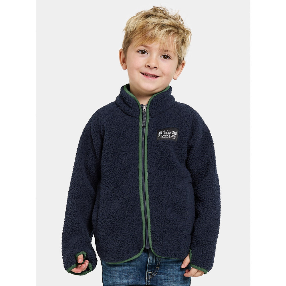 Køb Didriksons Navy Gibbs Kids Fullzip Fleece Jakke 2 | Luksusbaby