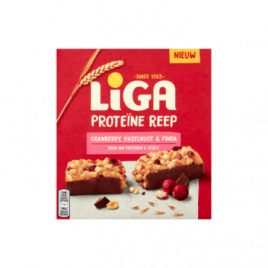 Liga Proteine veenbessen, hazelnoot en pinda repen