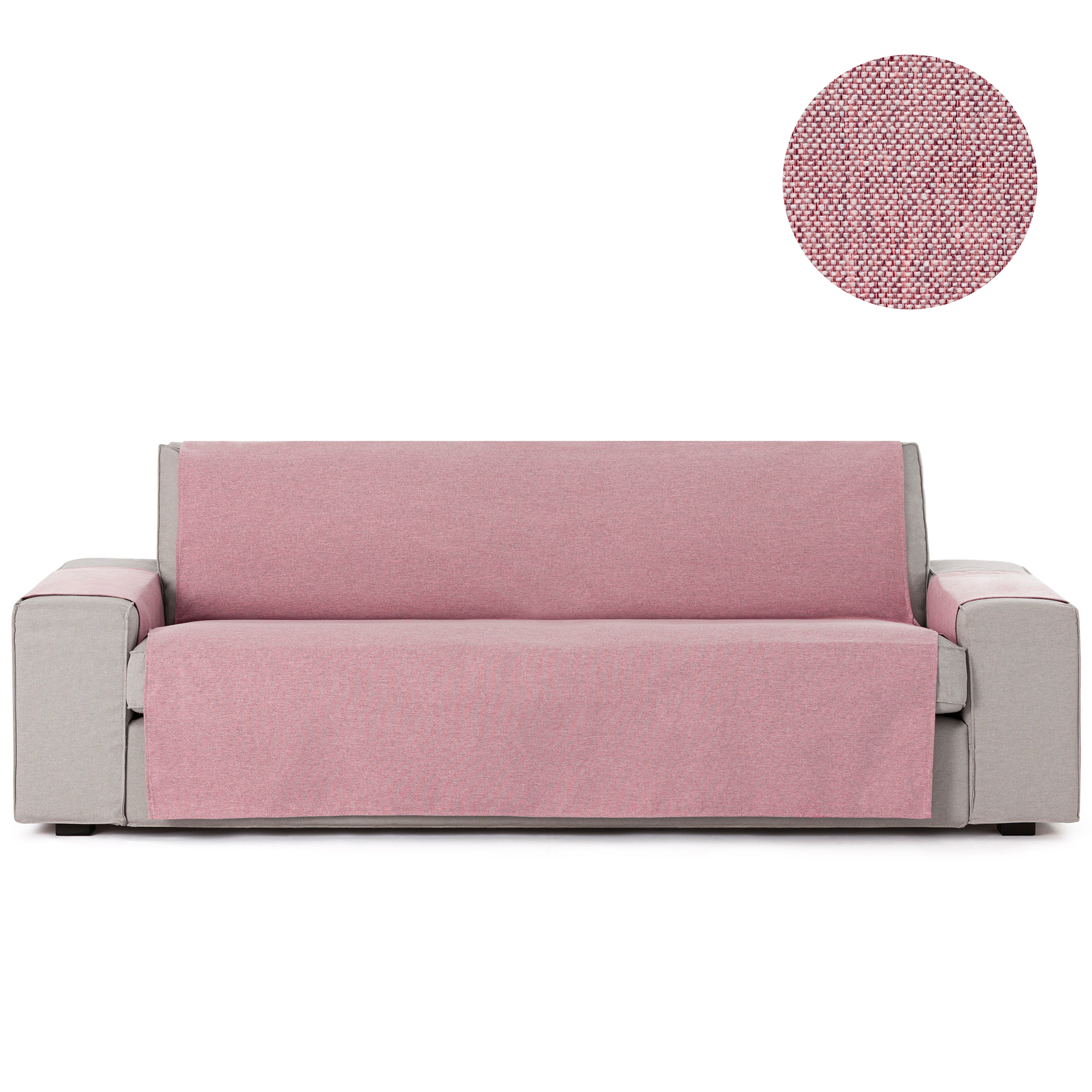 Capa Protetora para Sofá Vipalia, 1 Lugar / Relax, Cor Rosa, Modelo Brisa