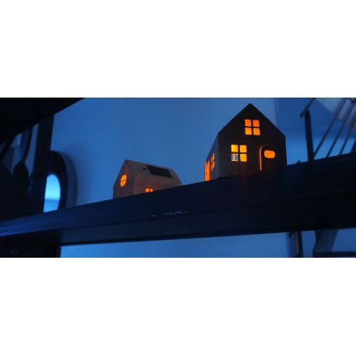 Litogami bouwpakketje huisje met zonnepaneel