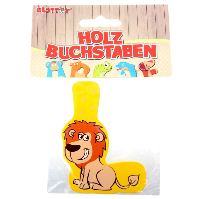 Besttoy - Holzbuchstabe - L - gelb