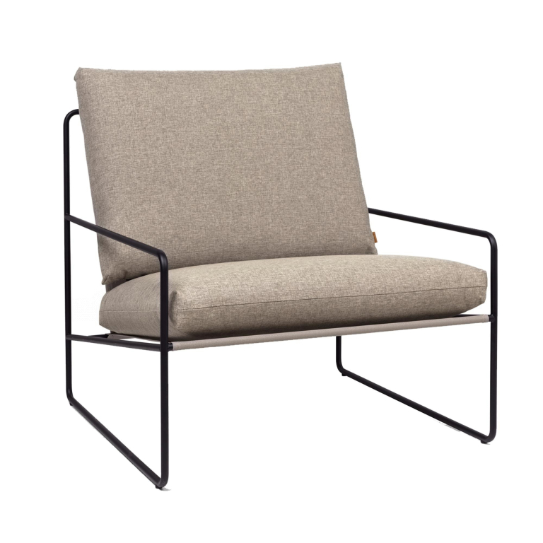 Ferm Living Desert lounge fauteuil dolce black dark sand