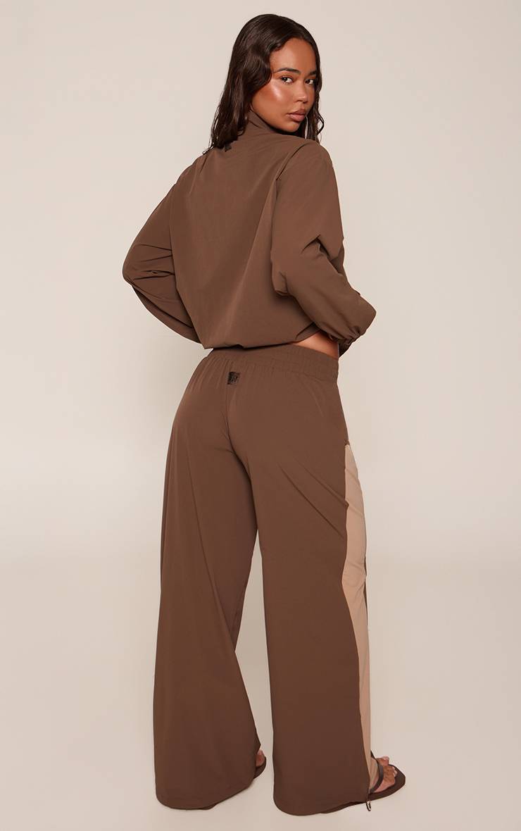 Chocolat Pantalon De Jogging Large En Tissu Shell Plt