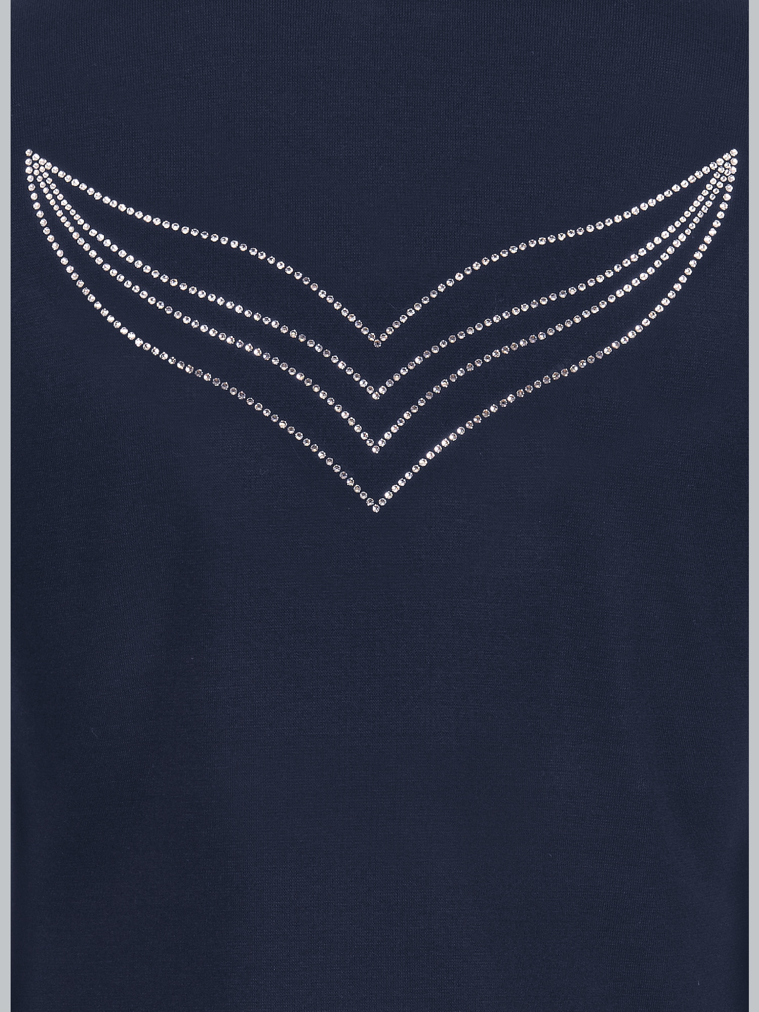 Jacke mit Kristallsteinen Navy
