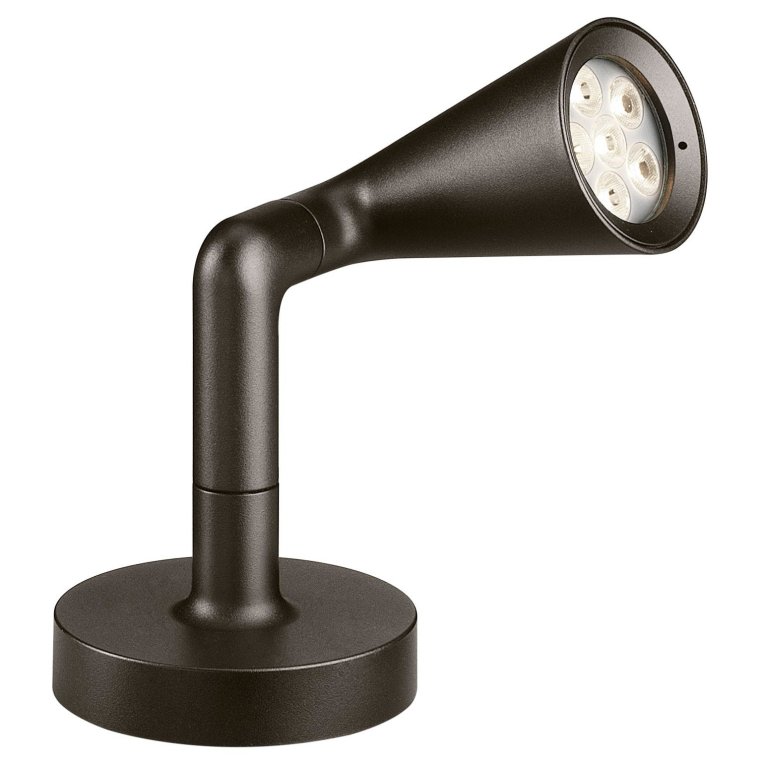Flos Belvedere Spot F1 vloerlamp LED donkerbruin